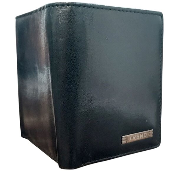 Men's Genuine Leather Wallet with RFID Black - Picture 1 of 8